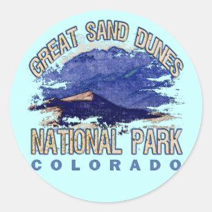 Great Sand Dunes National Park, Colorado Classic Round Sticker