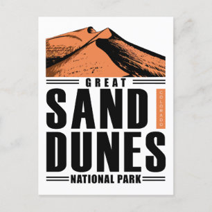 Great Sand Dunes National Park Colorado Invitation Postcard