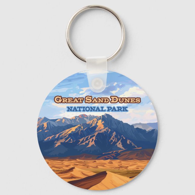 Great Sand Dunes National Park Colorado Key Ring (Front)