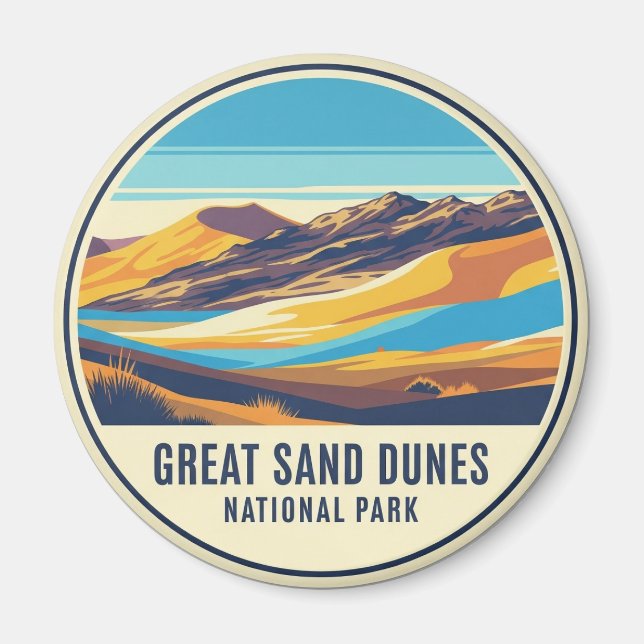 Great Sand Dunes National Park Colorado Magnet (Front)
