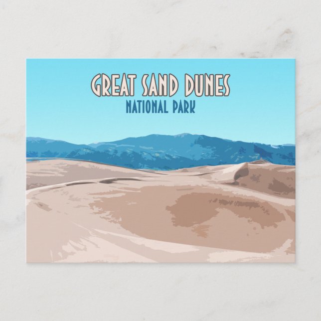Great Sand Dunes National Park Colorado Postcard (Front)