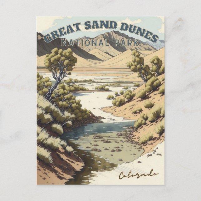 Great Sand Dunes National Park, Colorado Postcard (Front)