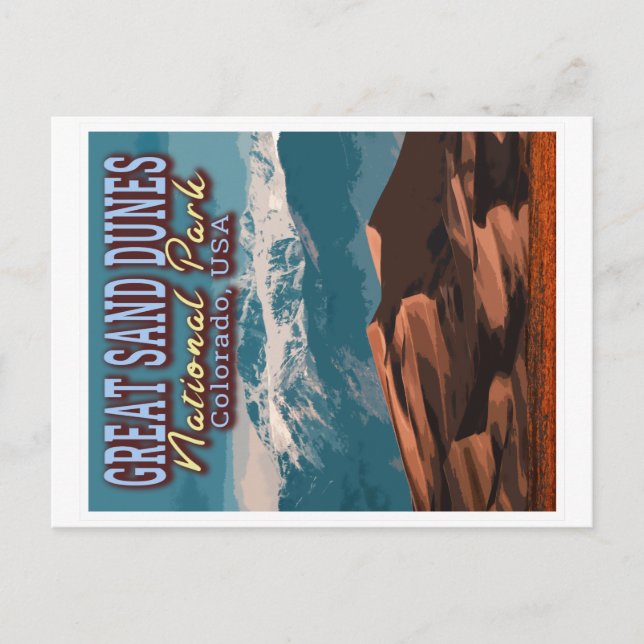GREAT SAND DUNES NATIONAL PARK - COLORADO USA POSTCARD (Front)