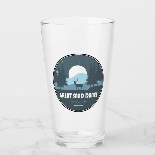 Great Sand Dunes National Park Deer Glass (Front)