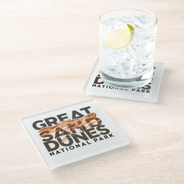 Great Sand Dunes National Park Glass Coaster (Angled)