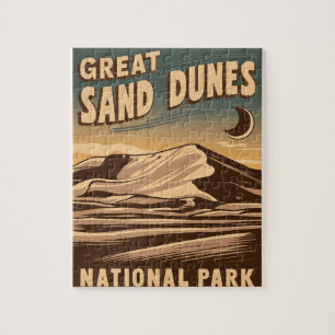 Great Sand Dunes National Park Magical Night Jigsaw Puzzle