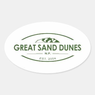 Great Sand Dunes National Park Oval Sticker