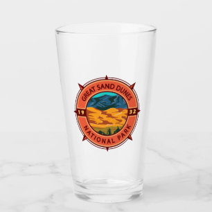 Great Sand Dunes National Park Retro Compass Glass