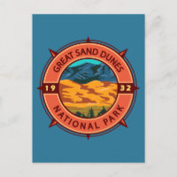 Great Sand Dunes National Park Retro Compass