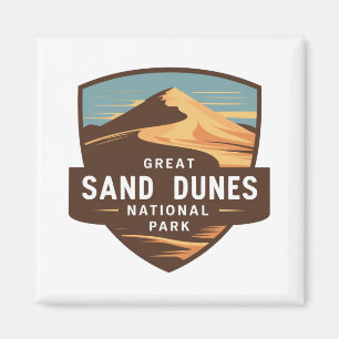 Great Sand Dunes National Park Travel Badge Magnet
