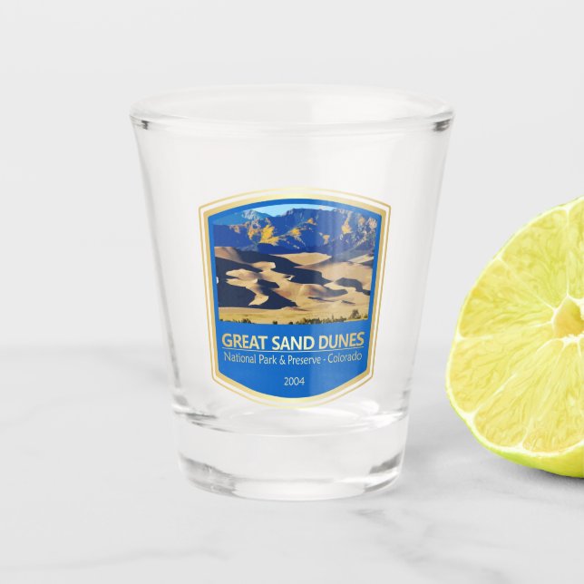 Great Sand Dunes NP (PF1) Shot Glass (Front)