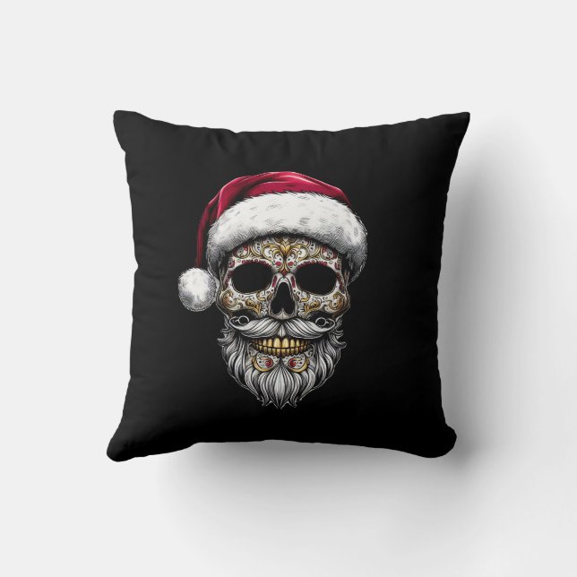 Great Santa Skull Magic Happy Cushion (Back)