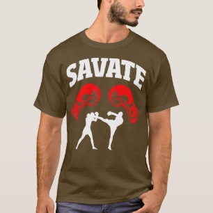Great Savate Boxing Design Kick MMA Kickboxing T-Shirt