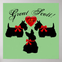 "Great Scott !",Scottish Terrier/red love heart