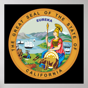 Great seal of the state of California Poster