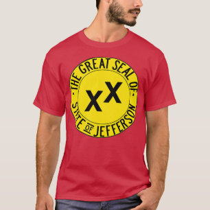 Great Seal of the State of Jefferson Flag T-Shirt