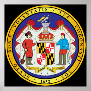 Great seal of the state of Maryland Poster