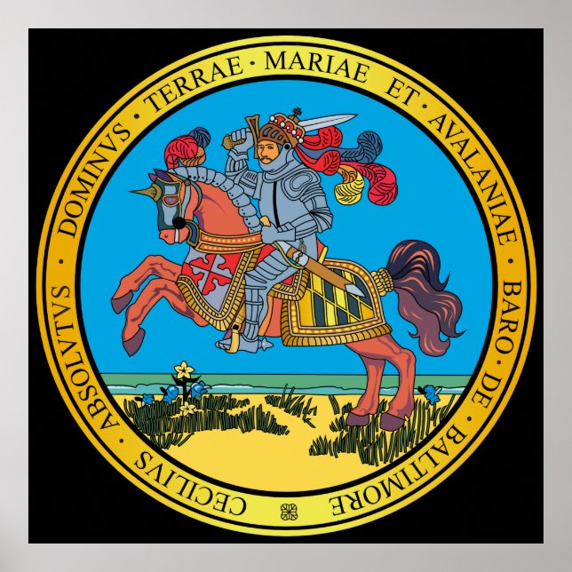 Great seal of the state of Maryland Poster (Front)