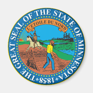 Great seal of the state of Minnesota Magnet