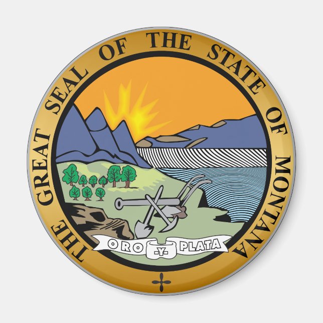 Great seal of the state of Montana Magnet (Front)