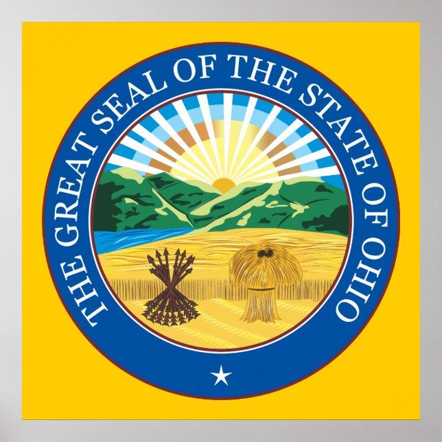 Great seal of the state of Ohio Poster (Front)