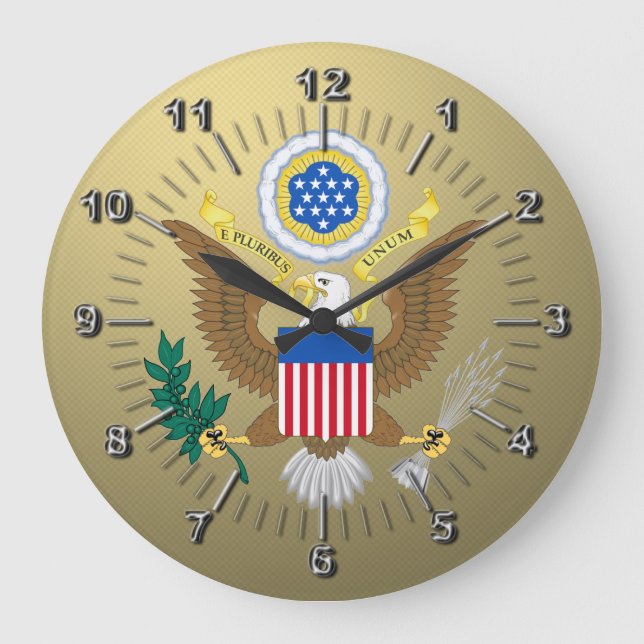 Great seal of the United States Large Clock (Front)
