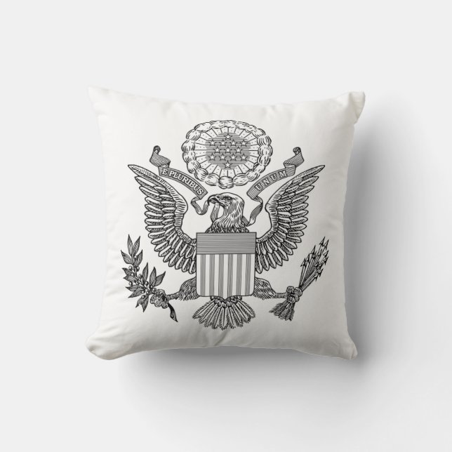 Great Seal of the United States of America (USA) Cushion (Front)