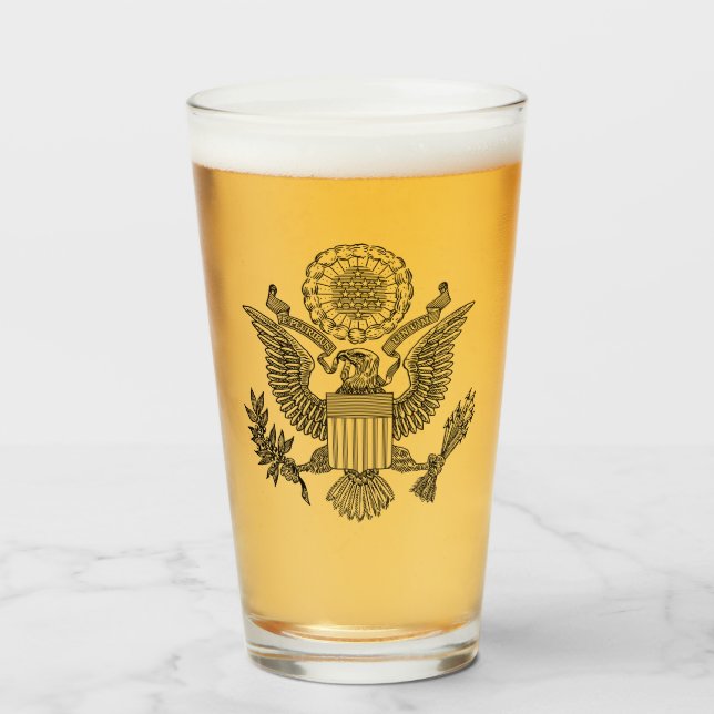 Great Seal of the United States of America (USA) Glass (Front Filled)