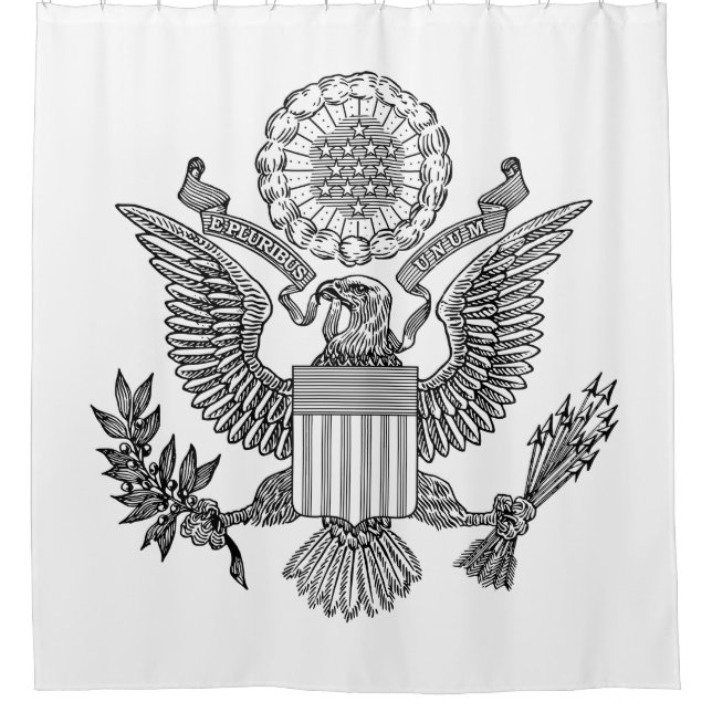 Great Seal of the United States of America (USA) Shower Curtain (Front)