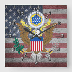 Great seal of United States Square Wall Clock