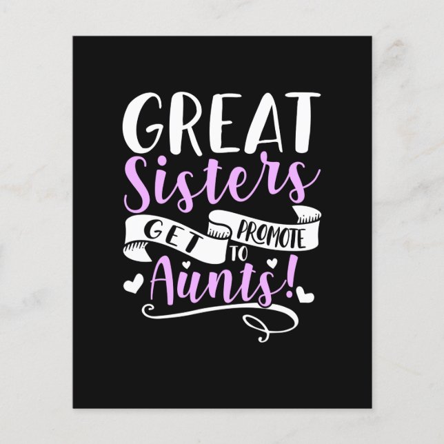 Great Sisters Get Promoted To Aunt (Front)