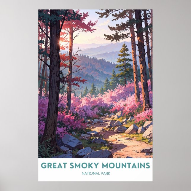 Great Smoky Mountains , Beautiful National Park Poster (Front)