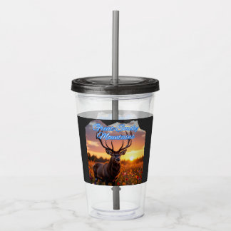 Great Smoky Mountains Deer Acrylic Tumbler