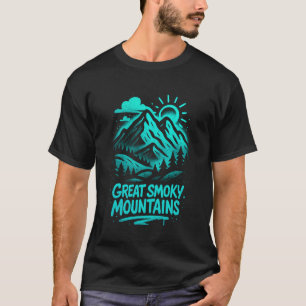Great Smoky Mountains Graffiti Urban Design T-Shirt
