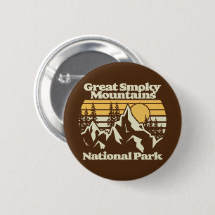 Great Smoky Mountains,National Park 6 Cm Round Badge
