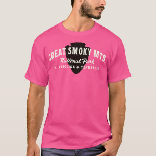 Great Smoky Mountains National Park Arched Text Ta T-Shirt