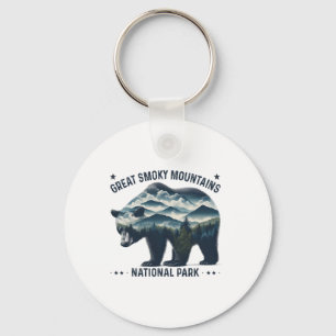 Great Smoky Mountains National Park Bear Hiking Ca Key Ring