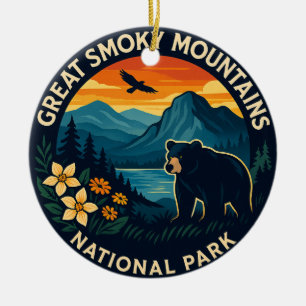 Great Smoky Mountains National Park Ceramic Tree Decoration