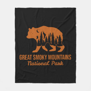 GREAT SMOKY MOUNTAINS NATIONAL PARK  FLEECE BLANKET