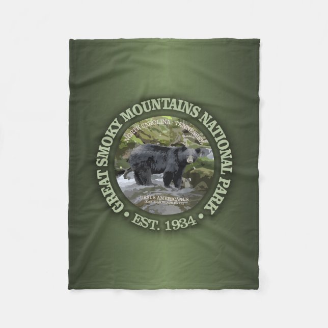 Great Smoky Mountains National Park Fleece Blanket (Front)