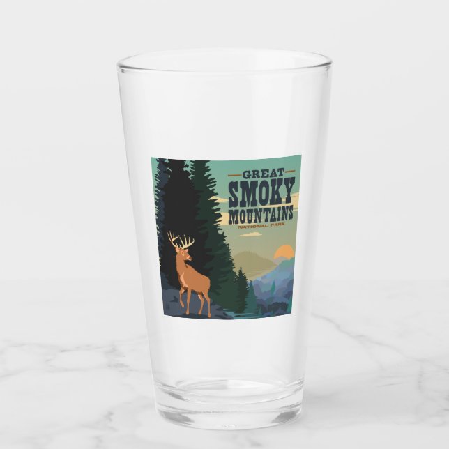Great Smoky Mountains National Park Glass (Front)