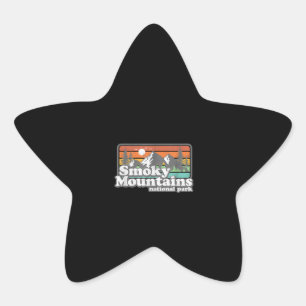 Great Smoky Mountains National Park Hiking Camping Star Sticker