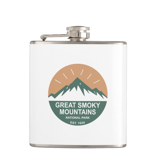 Great Smoky Mountains National Park Hip Flask (Front)