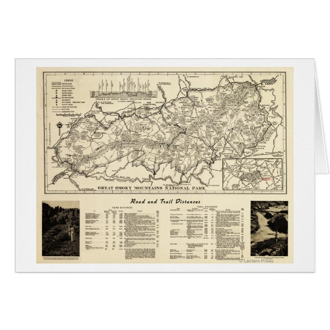 Great Smoky Mountains National Park Map (Front Horizontal)