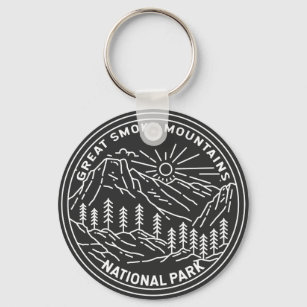  Great Smoky Mountains National Park Monoline  Key Ring