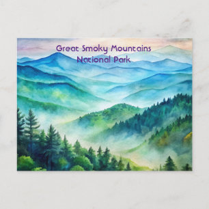 Great Smoky Mountains National Park Painting Postcard