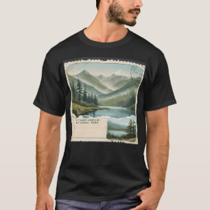Great Smoky Mountains National Park Postcard Vinta T-Shirt