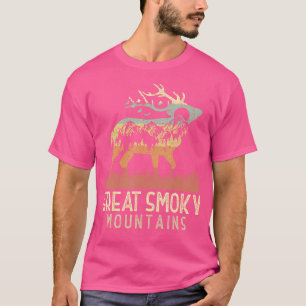 Great Smoky Mountains National Park Retro Mountain T-Shirt