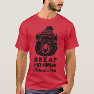 Great Smoky Mountains National Park Ski Snowboard  T-Shirt