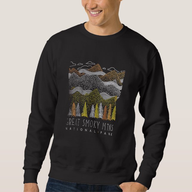 Great Smoky Mountains National Park Smokie Poster  Sweatshirt (Front)